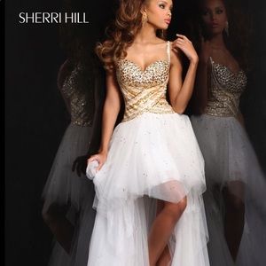 Sherri hill high to low prom dress!